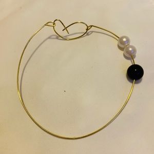 Pearl Bangle Bracelet